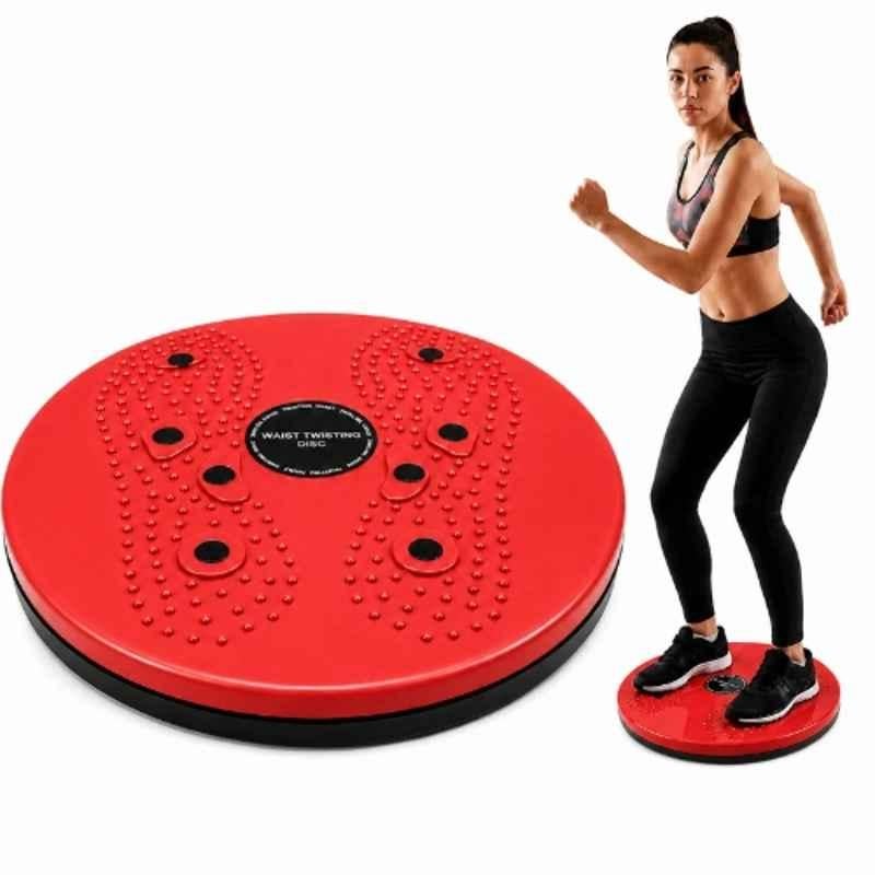 Shopeleven 120kg ABS Red Acupressure Magnetic Tummy Twister