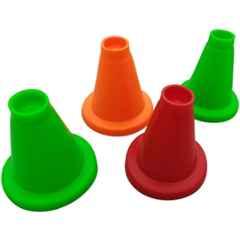 GLS 11cm Plastic Multicolour Cone Marker for Cricket, Football, Hockey, Basketball & Tennis (Pack of 4)