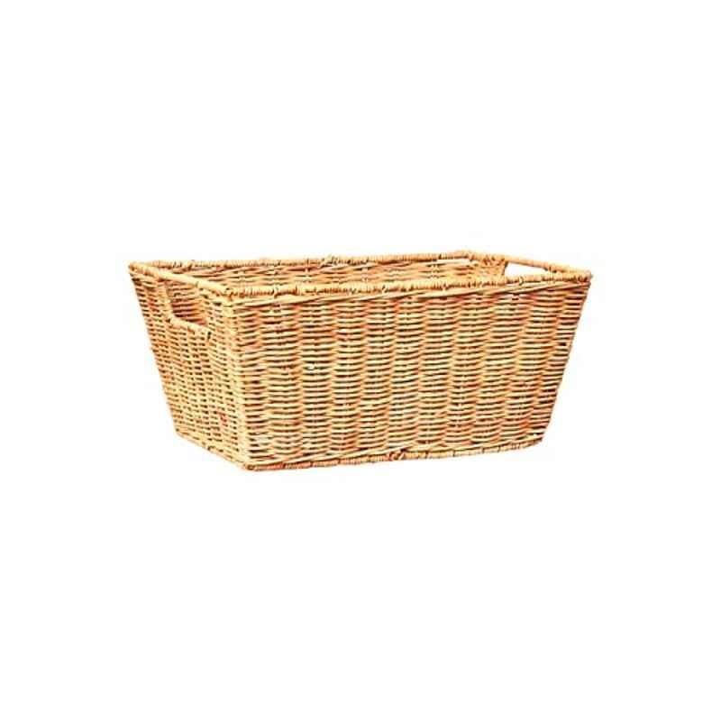 Homesmiths 33x23x15cm Rattan Natural Tray, Size: Small