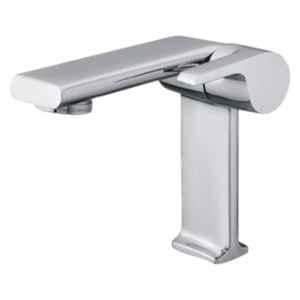 IRIS Brass Bathroom Washbasin Tall Pillar Cock with Side Knob