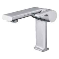IRIS Brass Bathroom Washbasin Tall Pillar Cock with Side Knob