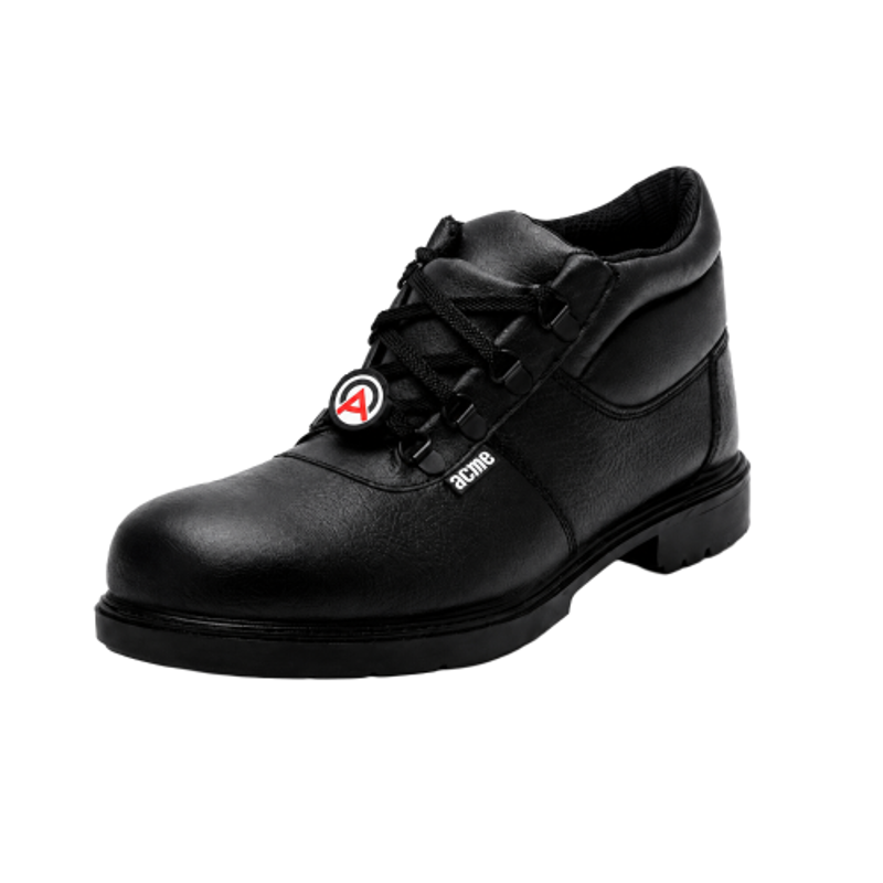Acme Copper Chimney Ultra Swelter Leather High Ankle Steel Toe Black Safety Shoes, Size: 11