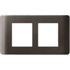 Schneider Electric Zencelo 4 Module Silver Bronze Grid & Cover Frame, IN8404C(SZ) (Pack of 10)