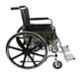 VMS Deluxe 100kg Mild Steel & Aluminium Black Foldable Commode Cum Wheelchair with Safety Belt, VWE-1031-1