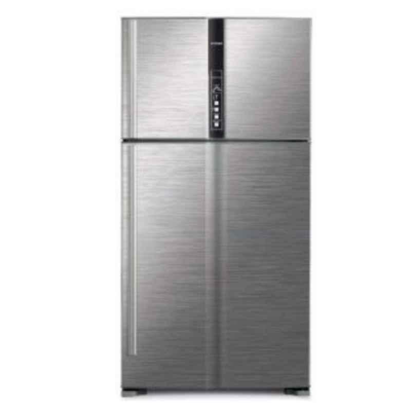 Hitachi 698L Silver Super Big 2 Top Mount Inverter Refrigerator, RV820PUK1KBSL