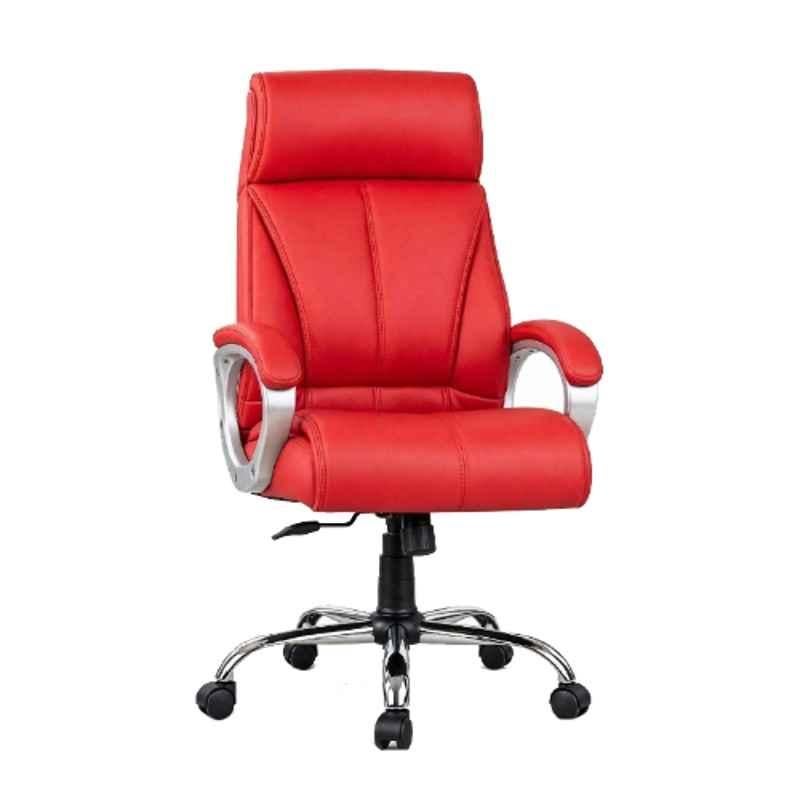 ZRF Leatherette Red High Back Armrest Ergonomic Office Chair, ZRFU10RED