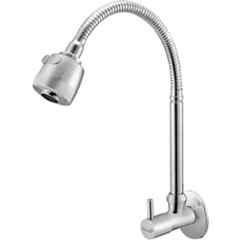 Prestige Brass Chrome Finish Silver Flexible Sink Cock