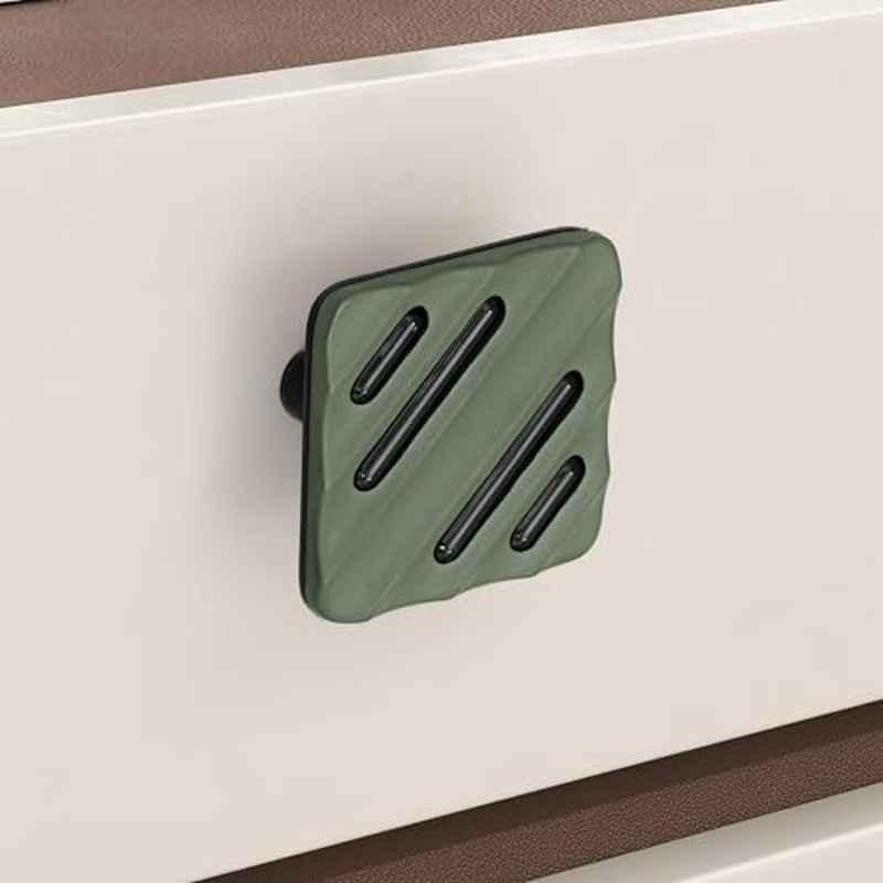 Plantex Knobs for Drawers/Drawer Knobs for Cabinets/Pull-Push Knobs for Kitchen/Bedroom Drawer SH-434, DC-Black & Green