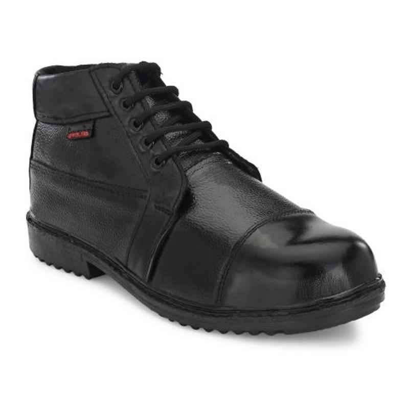 Buy Kavacha S77 Leather Steel Toe Black Safety Shoes, Size: 10 Online At  Best Price On Moglix
