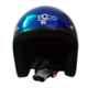 Habsolite HB-ESB Ecco Star Open Face Blue Helmet With Detachable Cap & Adjustable Strap, Size: Medium