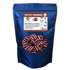 Patco Pharma 600-1000mg Gelatine Maroon Empty Capsule for Size 00 Capsule (Pack of 1000)