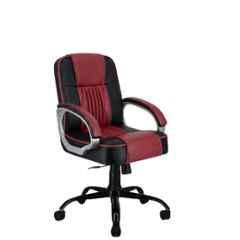 Zidle Paris Faux Leather Red Medium Back Ergonomic Chair