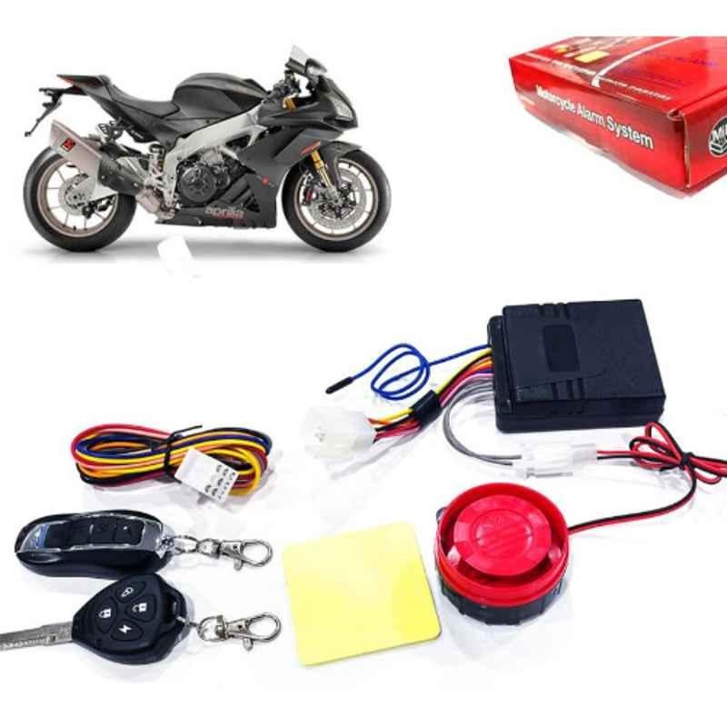 Auto Pearl 12V Black Two-Way Anti Theft Motorcycle Alarm Kit with 2 Pcs Remote for RSV4