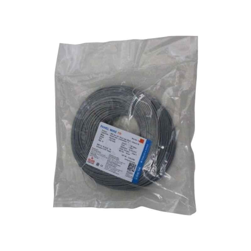 Polycab 2.5 Sqmm Single Core Grey Copper FR PVC Insulated Panel Wire, Length: 100 m