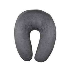 Kozdiko Velvet Grey U-Shape Travel Neck Rest Cushion Pillow Hyundai Verna Next Gen (2017-Present)