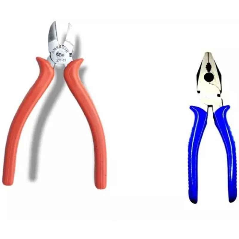 Sky Blue 2 Pcs 7.8 inch Lineman Plier Combo, SBE_PLIER_0486