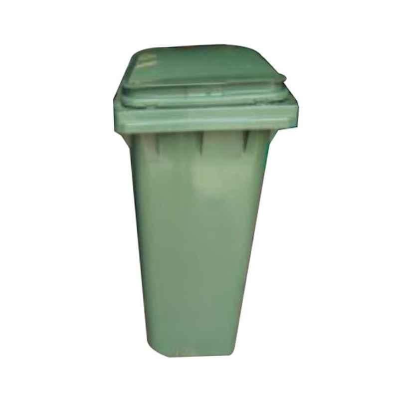 Contenur 360L Green Plastic Dustbin with 2 Wheels, DWB-360-EUR-G
