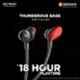 Gizmore GIZ MN221 Ultra Beat Black & Red In-Ear Magnetic Wireless Neckband Earphone with Mic