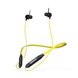 Gizmore GIZ MN218 Yellow In-Ear Magnetic Wireless Neckband Earphone with Mic