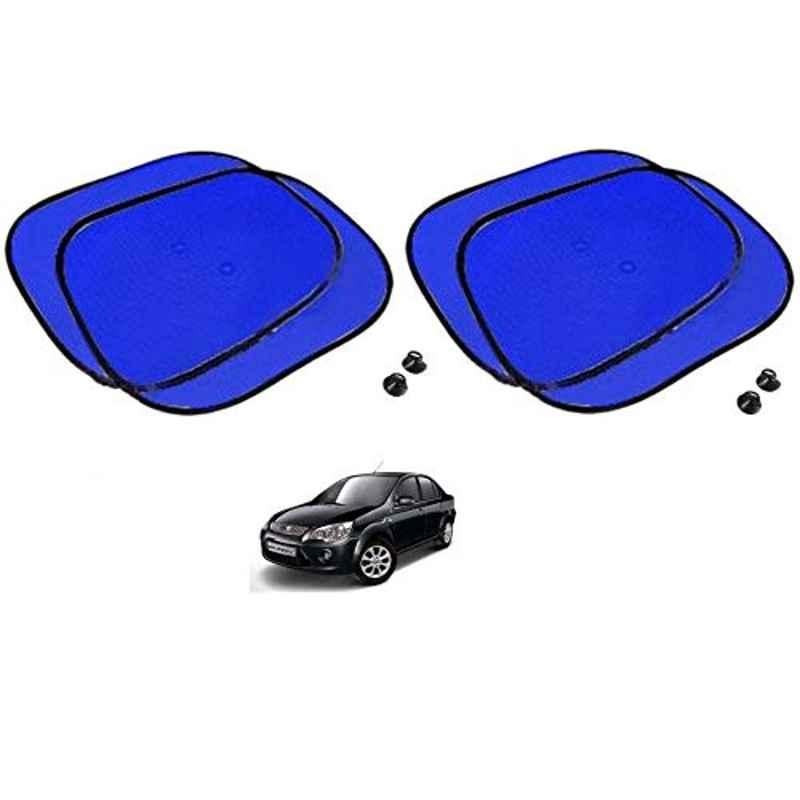 Kozdiko 4 Pcs Blue Chipkoo Car Window Sunshade Curtain Set for Ford Fiesta Classic, koz_82865