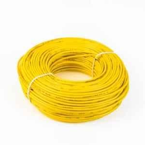 KEI 1.5 Sqmm Copper Single Core Yellow PVC Flexible Wire Cable, Length: 100 m