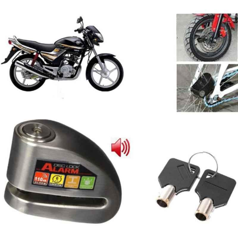 Auto Pearl Steel Black Anti-Theft Alarm Disc Brake Lock for Libero LX, Lock_793