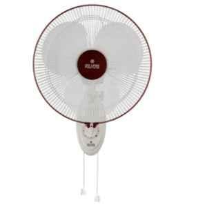 Polycab Unicorn 55W White Maroon Wall Fan, FWANSST016P, Sweep: 400 mm