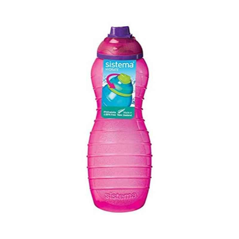 Sistema 700ml Pink Davina Twist N Sip Water Bottle, 0745