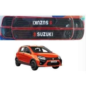 SureStrive 4 Pcs PVC & Rubber Black Car Door Sill Plate Set for Maruti Suzuki Celerio X All Model