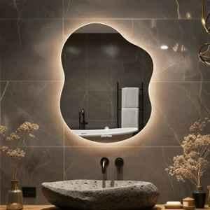 Plantex LED Bathroom Mirror with 3 Tone/Designer Mirror for Living Room/Bedroom/Dressing Room Cloud Shape 18x24 inch