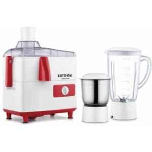 Kutchina 500W ABS White & Red Juicer with 2 Jars, Viena 500