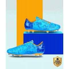 Nivia FB-1379CB Blue Football Shoes for Men, Size: 4