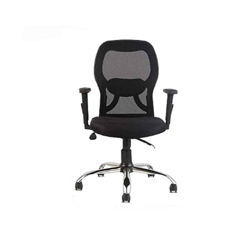 CELLBELL Tauras C100 Mesh Medium Back Black Ergonomic Chair, CBHKFOC1111