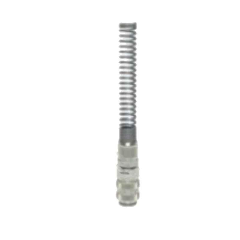 Ludecke ESM4TQFO 4x6mm Straight Through Mini Quick Plain Squeeze Nut & Spring Guard Connect Coupling