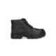 Eego Italy Leather Steel Toe Black Work Safety Boots, Size: 9, WW-87