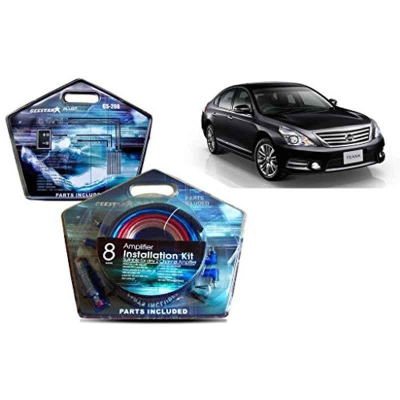 Auto Pearl Geestar Plus 8 Guage 2 Channel Amplifier Full Installation Kit for Nissan Teana, GS-208
