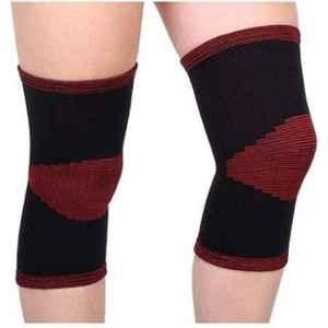 Kudize 2 Pcs Cotton Tubular Multicolour Knee Cap Support Set, Size: XXL