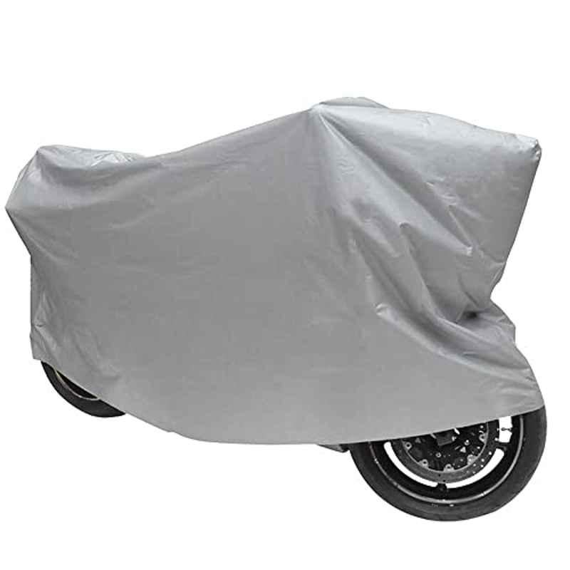 Rubik 210x120cm Polyethylene Grey Motorcycle Dust Cover, RBMCG