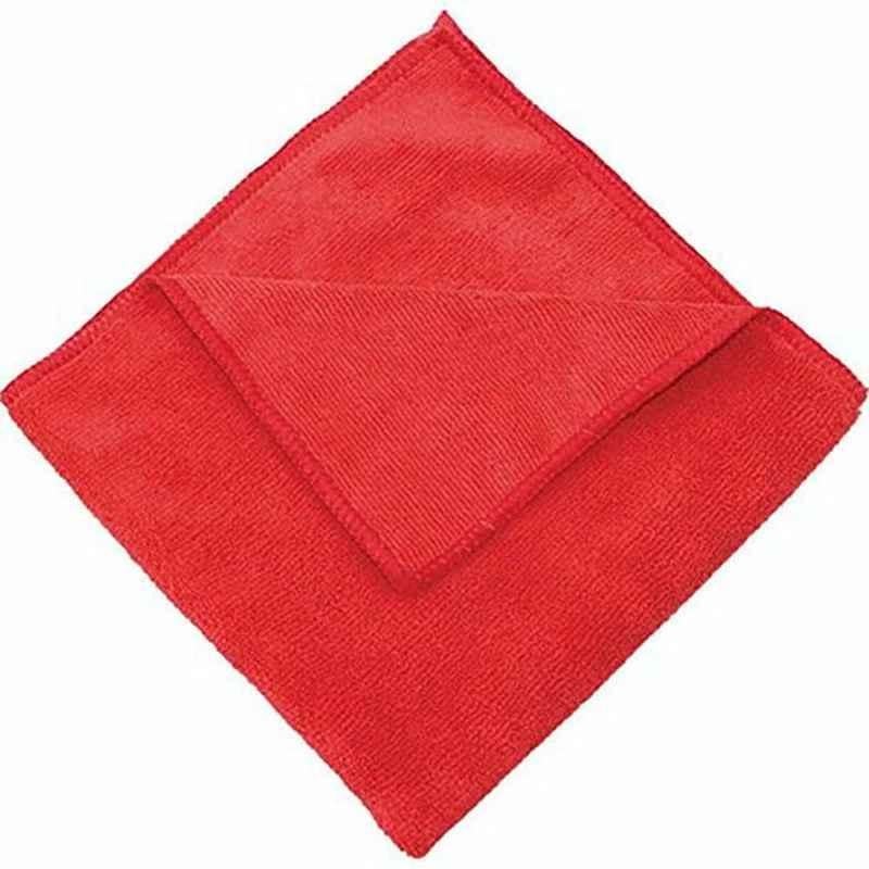Intercare Cleaning Cloth, Microfiber, 40x40cm, Red, 4 Pcs/Pack