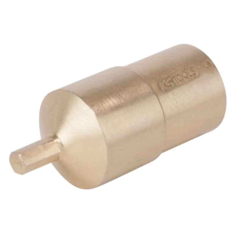 KS Tools Bronze Plus 1/2 inch 4mm Aluminium Bit Socket for Hexagon Screws, 963.1300