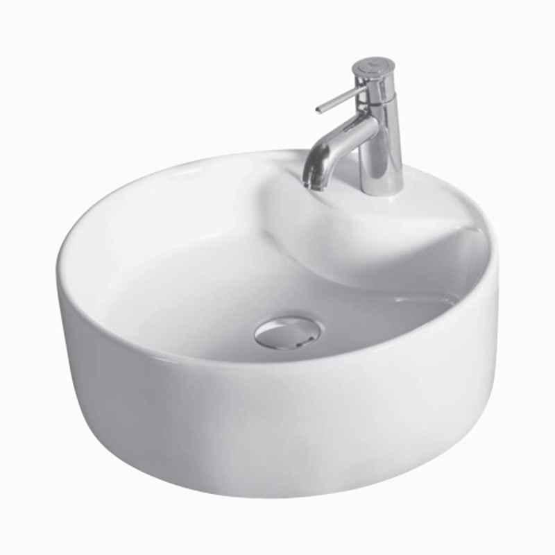 Uken GRIGIO 30x20x15cm Ceramic White Table Top Wash Basin