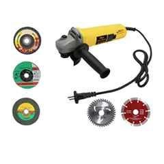 Hillgrove HGANG1B5M1 100mm Metal Angle Grinder with 5 Pcs Wheel Set, HG0176