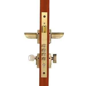 Voltizi 70mm ‎Zinc ‎Antique Finish Rose Mortise Door Lock Set for Main Door, CRZ020