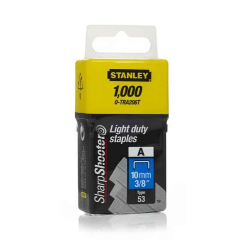 Stanley 10mm A Type Light Duty Staples, 1-TRA206T (Pack of 1000)