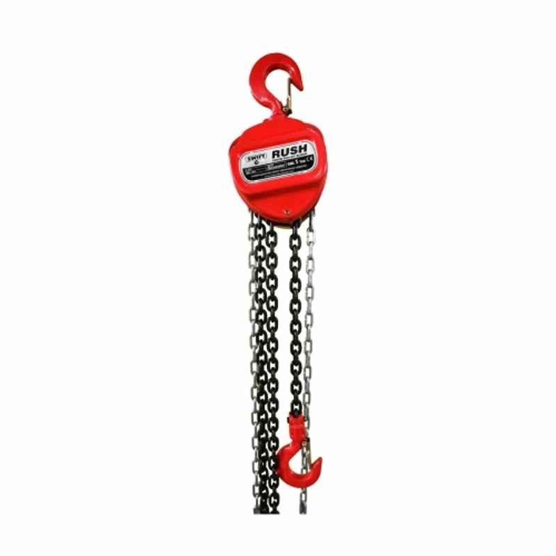 Swift 1 Ton 5m Chain Pulley Block with 1 Fall, Rush18