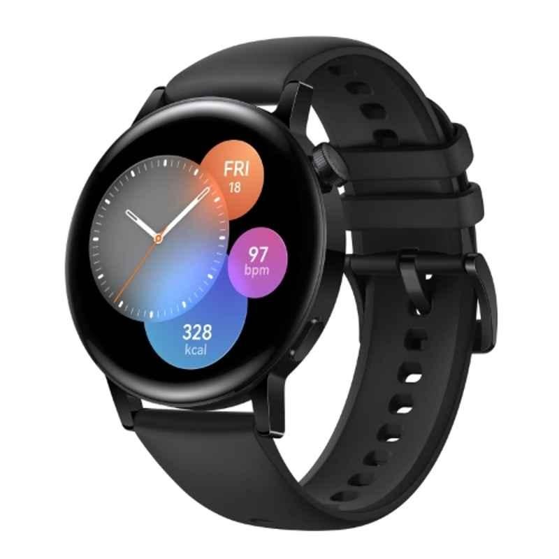 Huawei Watch GT3 42mm Milo Black Bluetooth Fitness Tracker Smart Watch, HUW-GT3-MILO-BLK
