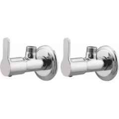 Senkiddpro Marc Brass Chrome Finish Wall Mounted Angle Cock (Pack of 2)