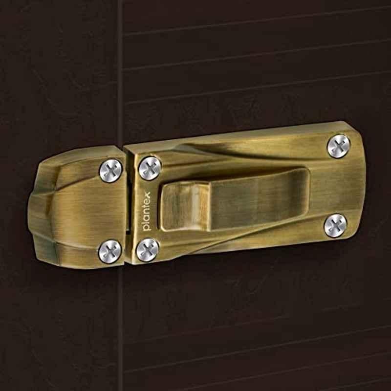 Plantex Zinc Brass Antique Heavy Duty Door Latch Lock Home & Office, DTK-205