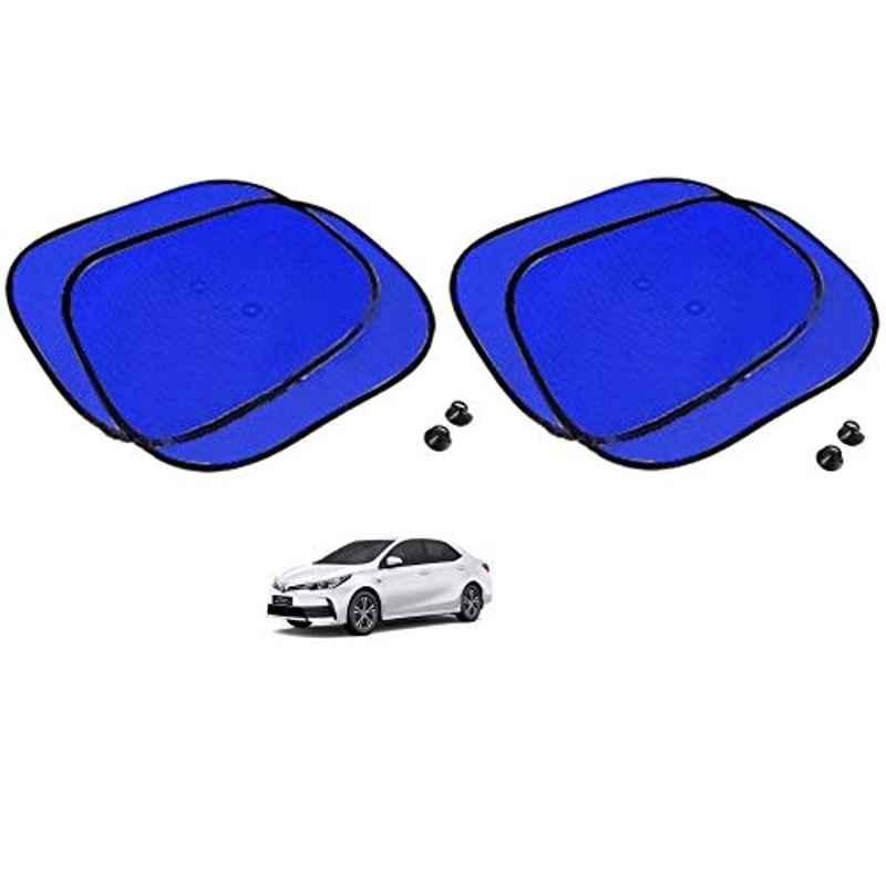 Kozdiko 4 Pcs Blue Chipkoo Car Window Sunshade Curtain Set for Toyota Corolla Altis, koz_82879