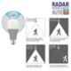 Halonix Prime Radar 10W B22 Cool Day White Motion Sensor LED Bulb, HLNX-RDR-10WB22CW (Pack of 5)